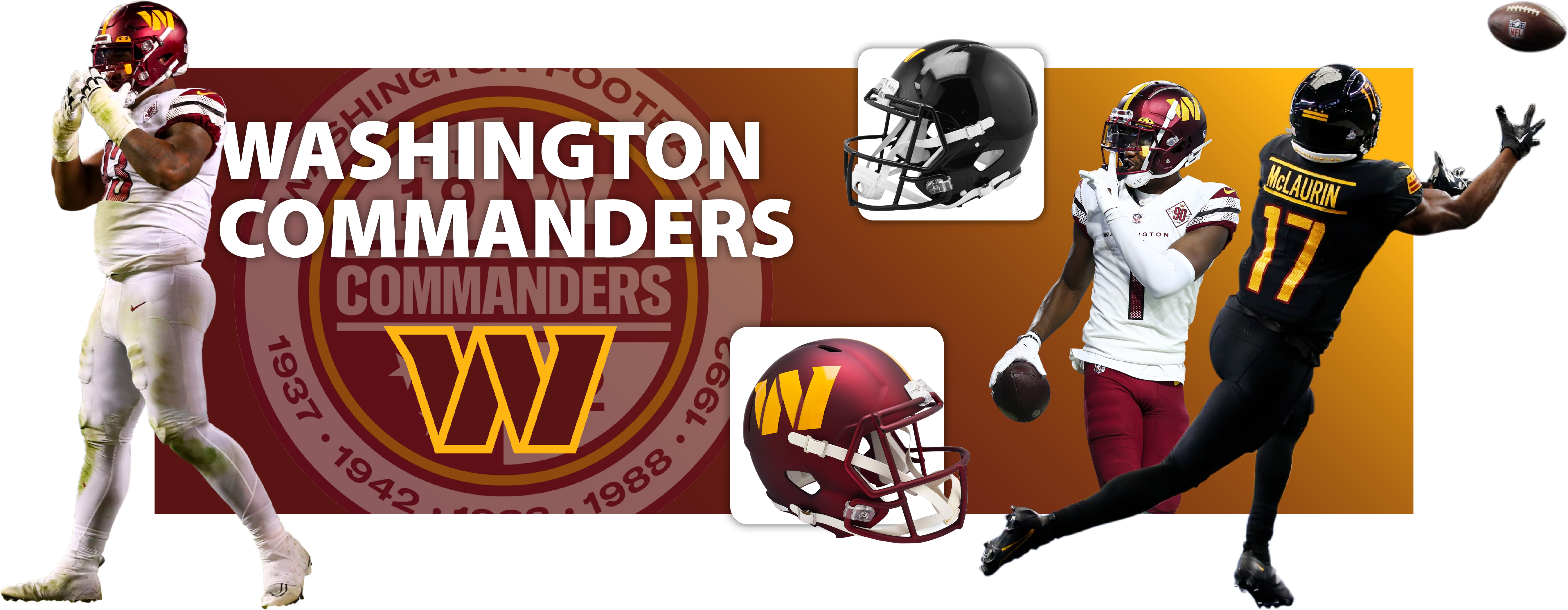 Washington Commanders – Riddell NFL Pocket Pro Helmets