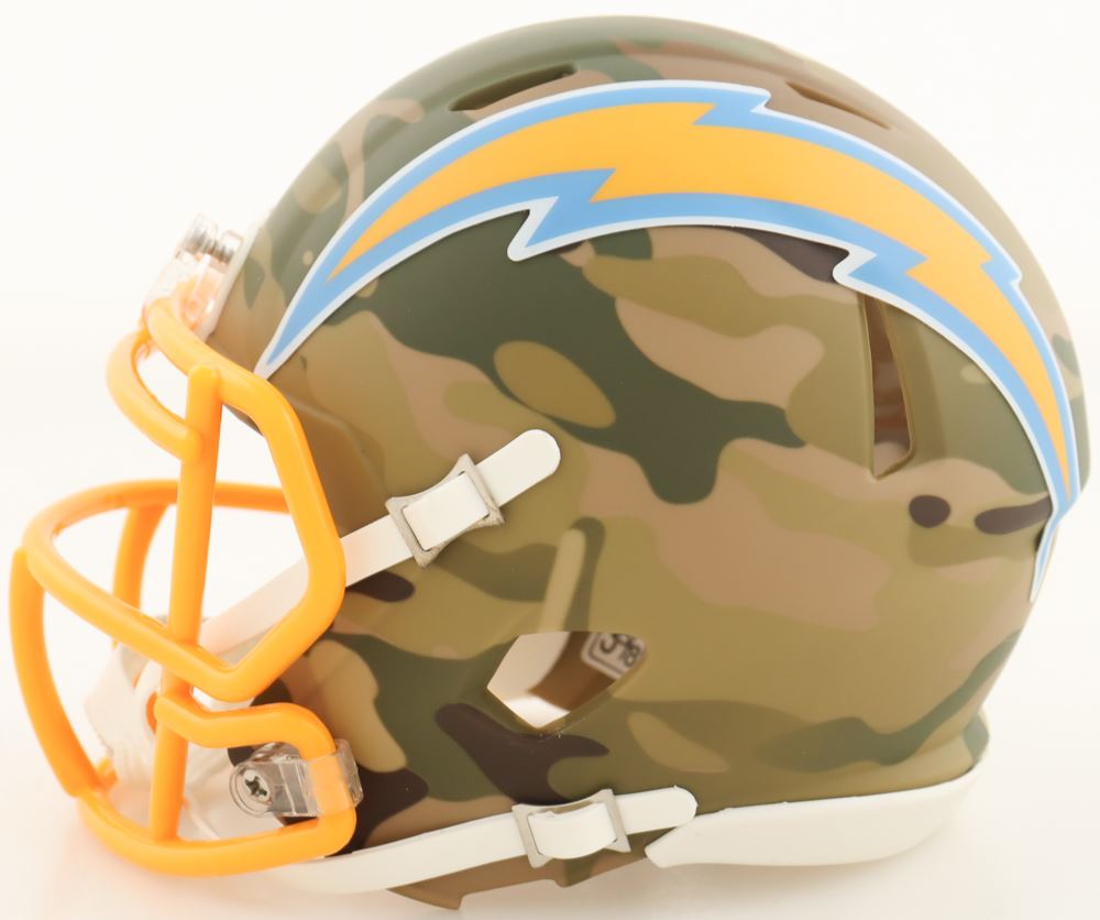 Derwin James Signed Los Angeles Chargers Camo Mini Helmet NFL
