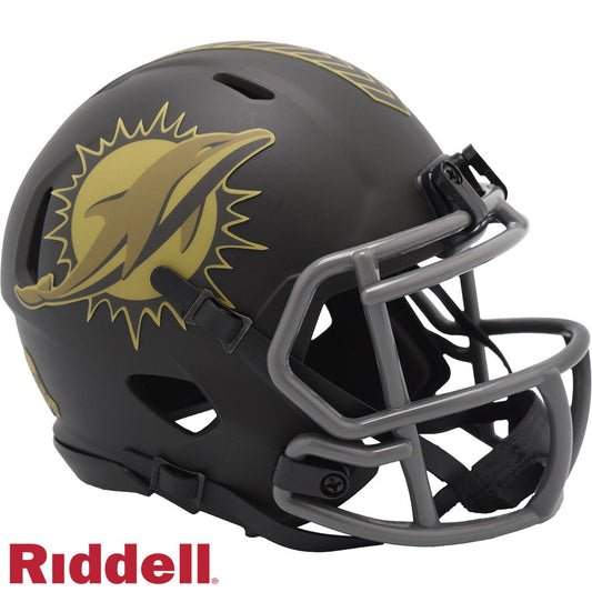 Miami Dolphins NFL Riddell Salute To Service 2025 Mini Helmet