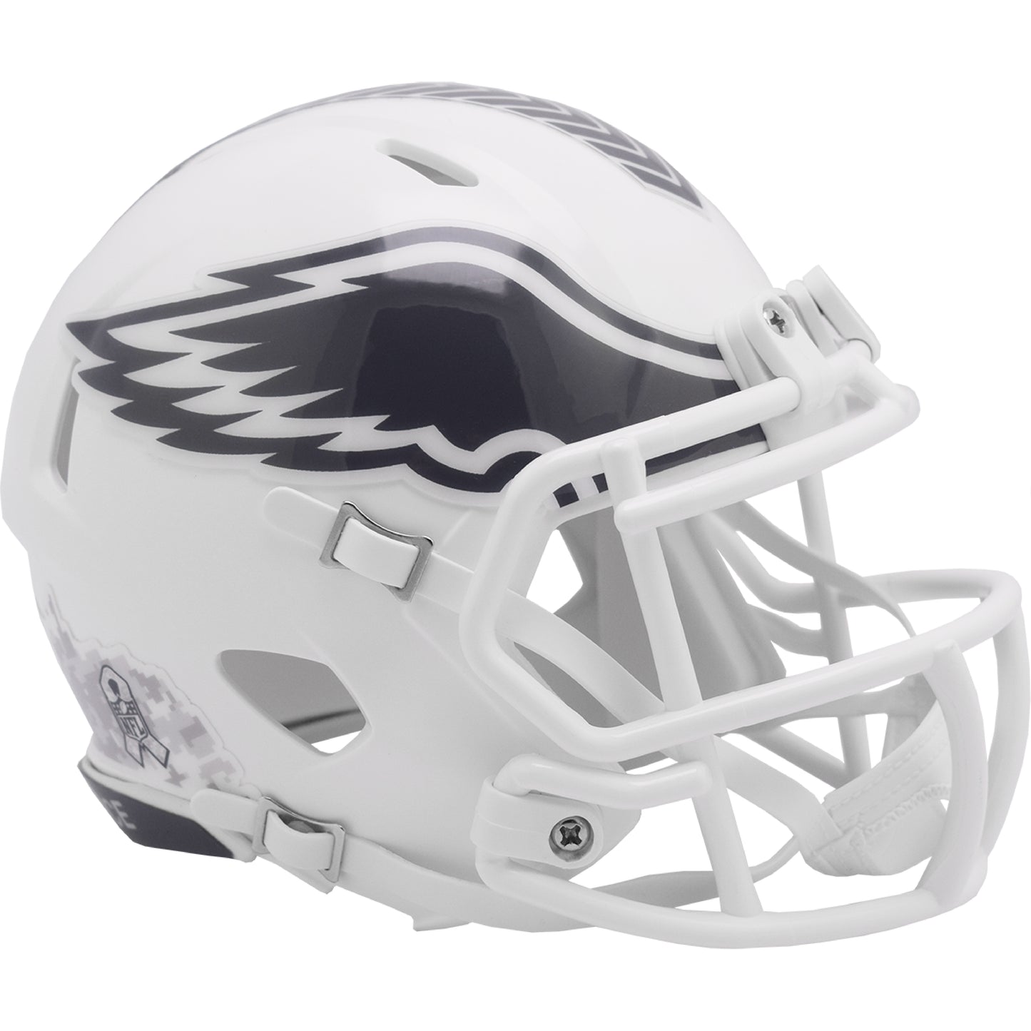 Philadelphia Eagles 2024 Salute to Service Riddell Speed mini Football Helmet