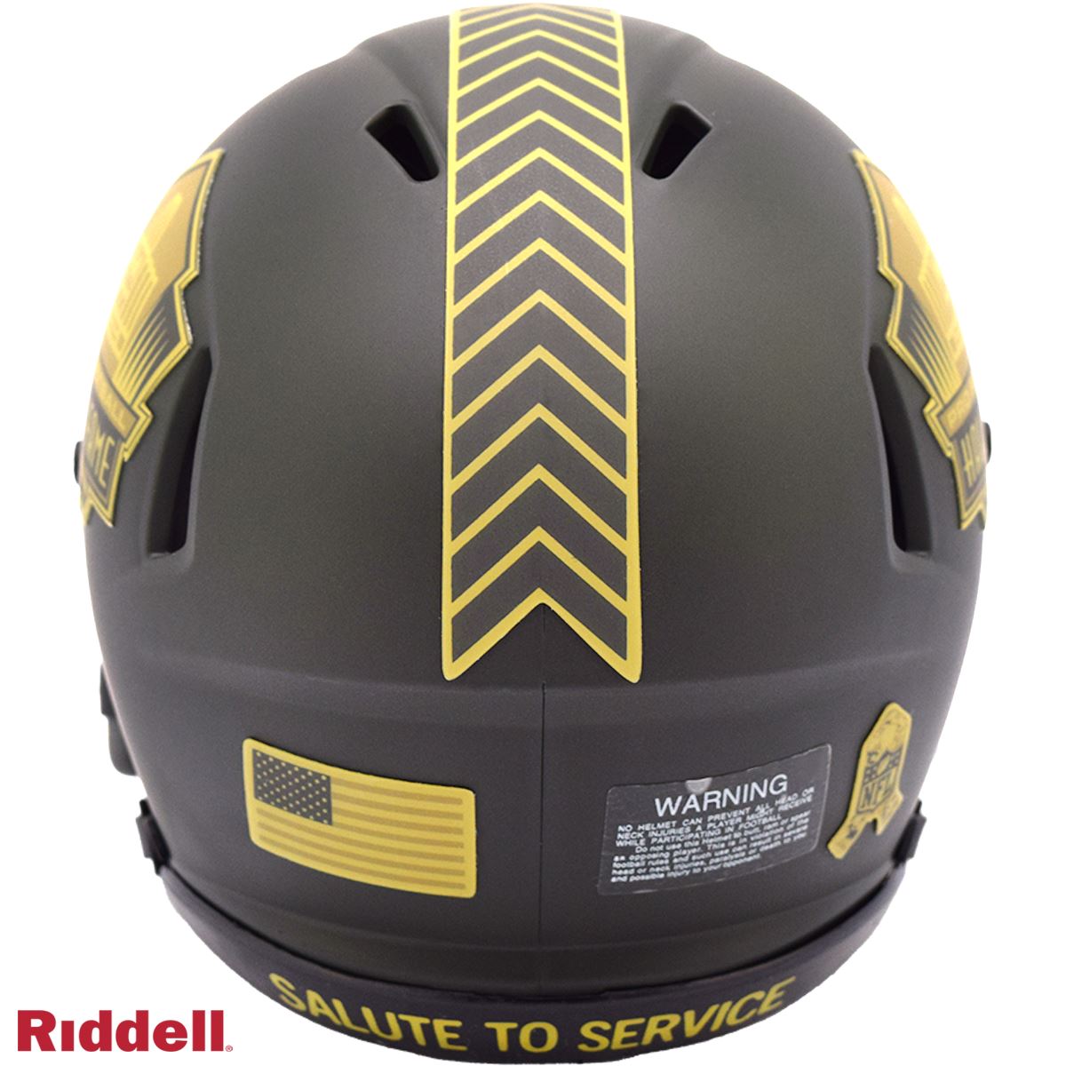 Hall Of Fame NFL Riddell Salute To Service Speed Mini Helmet