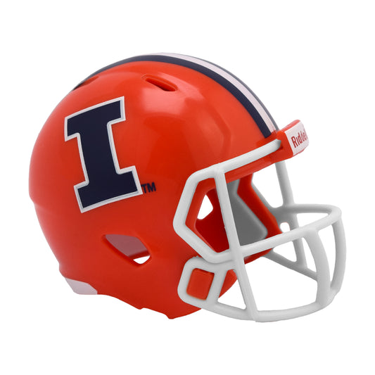 Illinois Fighting Illini Riddell Speed Pocket Pro Football Helmet