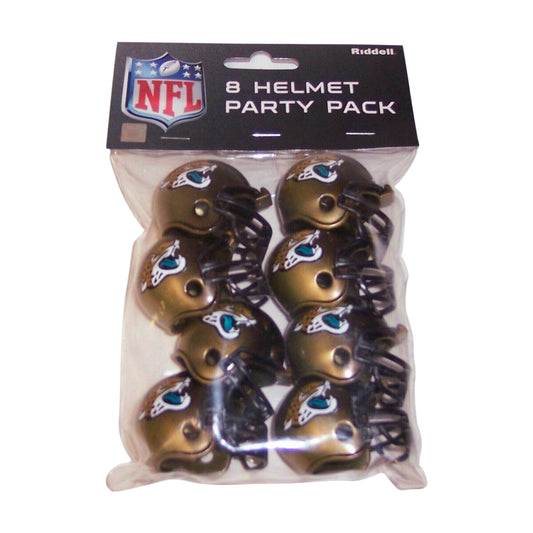 Jacksonville Jaguars Party Pack Riddell Speed Pocket Pro Mini Helmets - Qty 8