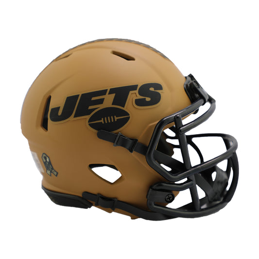New York Jets 2023 Salute to Service Riddell Speed Mini Football Helmet
