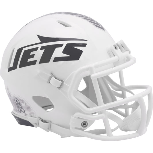 New York Jets 2024 Salute to Service Riddell Speed Mini Football Helmet