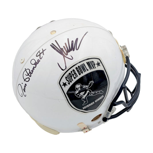 Jim Plunkett & Marcus Allen Signed SB MVP/Heisman Winners Authentic VSR4 F/S Helmet - Beckett