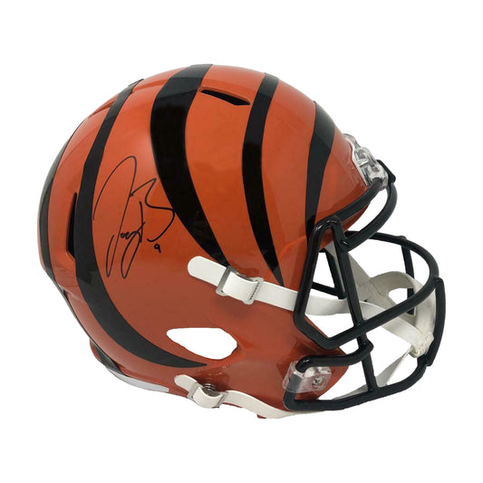 Joe Burrow Autographed Cincinnati Bengals Full Size Replica Speed Helmet