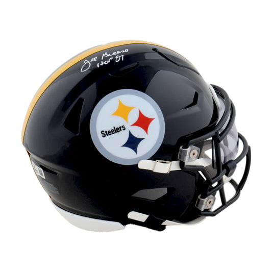 Joe Greene Signed Steelers Mid-Size SpeedFlex Helmet Inscribed "HOF 87" - Beckett