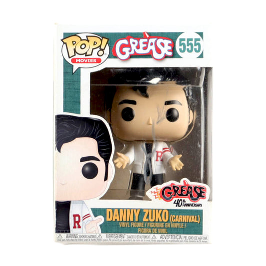 John Travolta Signed "Grease" #555 Danny Zuko (Carnival) Funko Pop! - JSA