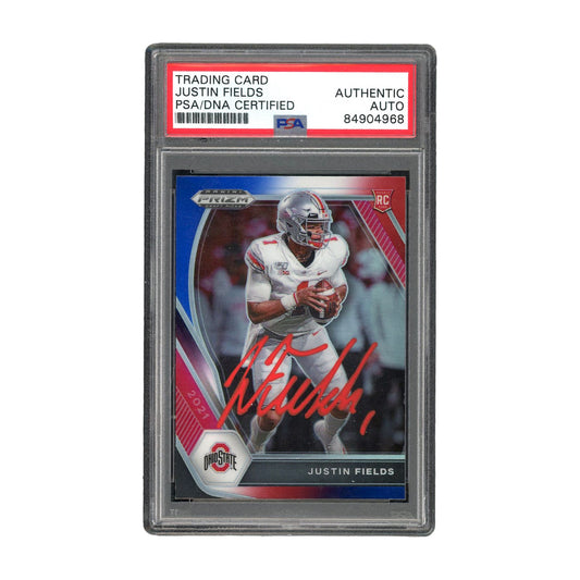 Justin Fields Signed Authentic PSA/DNA Certified Ohio State Buckeyes NCAA 