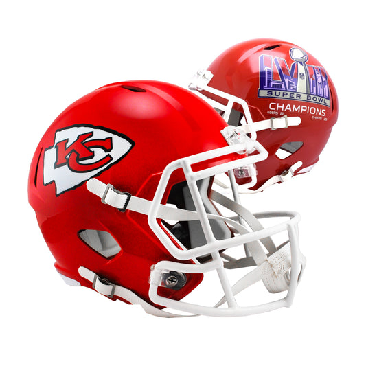 Kansas City Chiefs Super Bowl 58 Champs Riddell Speed Full-Size Replica Football Helmet