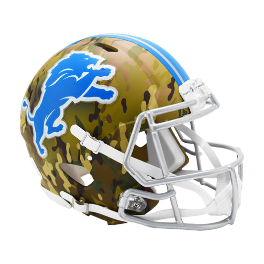 Detroit Lions CAMO Full Size Authentic Football Helmet