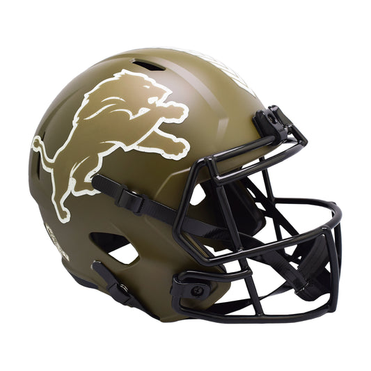 Detroit Lions 2022 Salute to Service Riddell Speed Replica Football Helmet