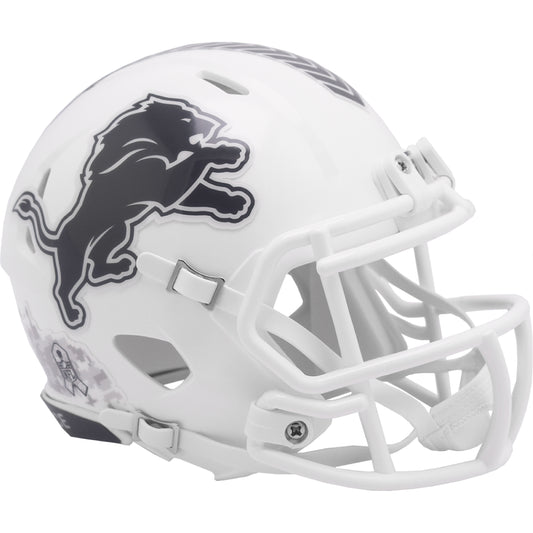 Detroit Lions 2024 Salute to Service Riddell Speed Mini Football Helmet