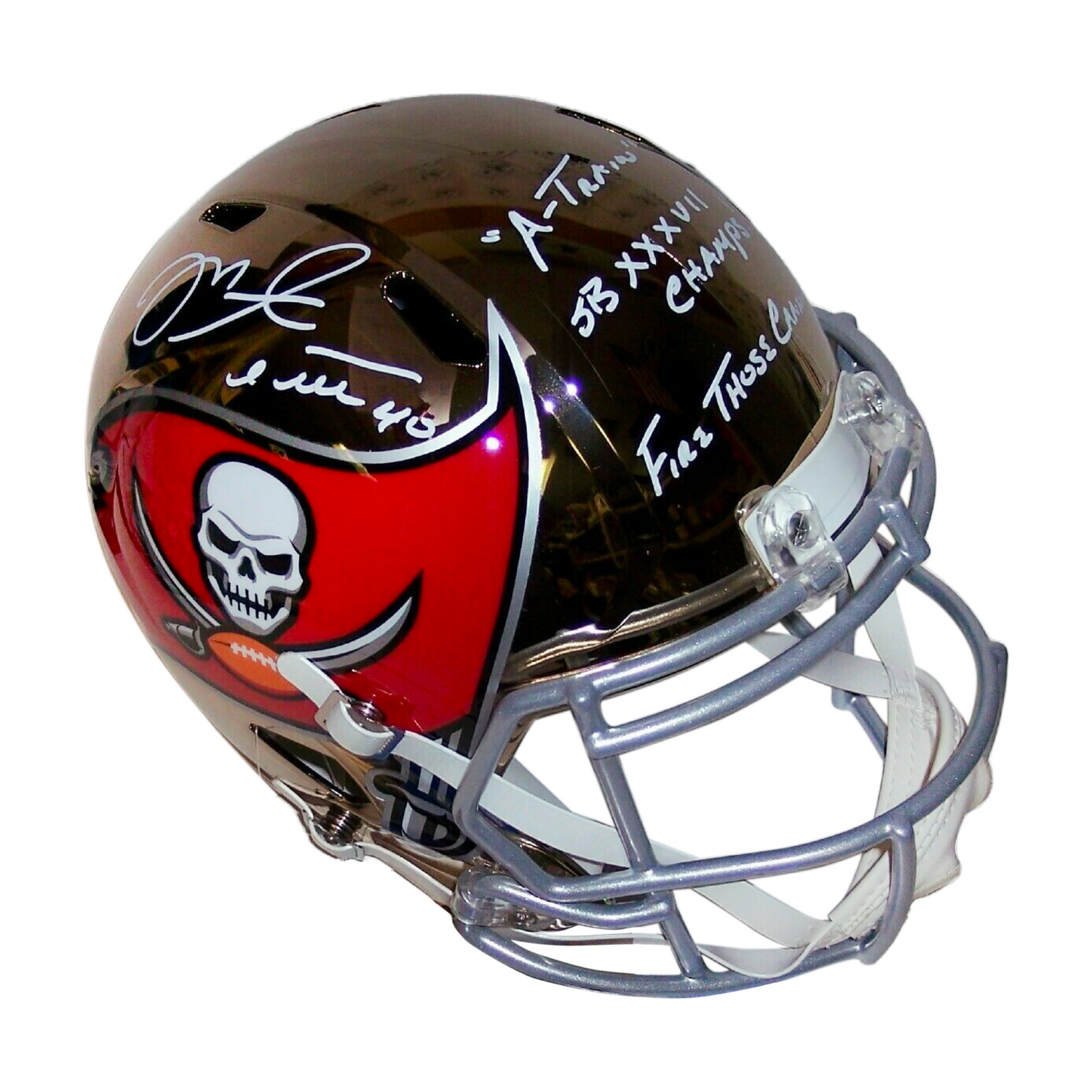 Mike Alstott Autographed Bucs Mini Helmet