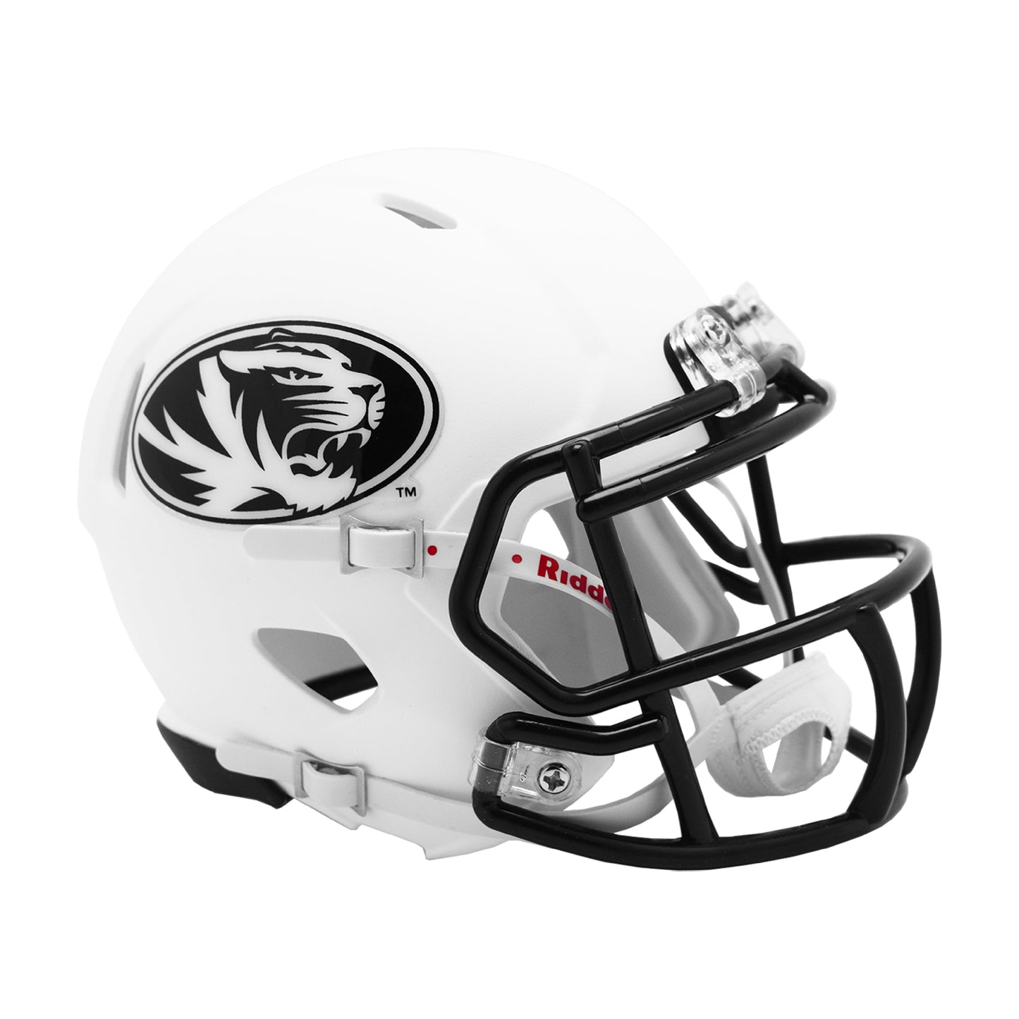 Missouri Tigers Riddell Speed Mini Matte White Football Helmet