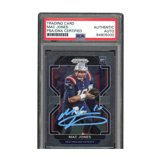Mac Jones Signed Authentic PSA/DNA Prizm RC New England Patriots 