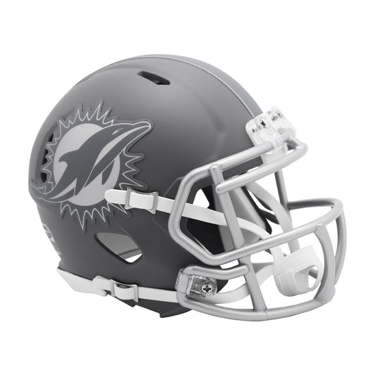 Miami Dolphins SLATE Mini Football Helmet NFL