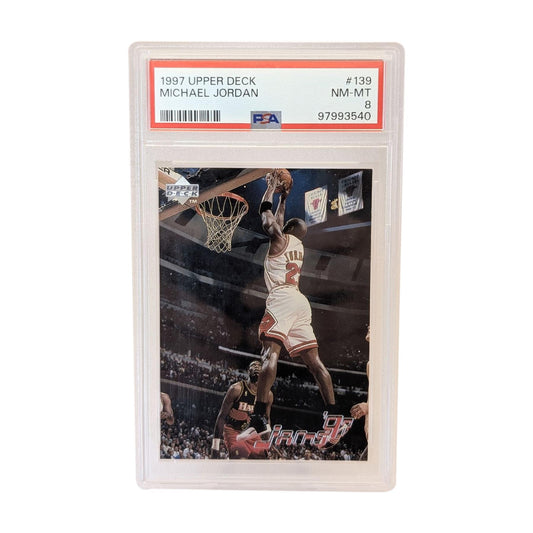 Michael Jordan 1997 Upper Deck PSA 8 NR-MT NBA