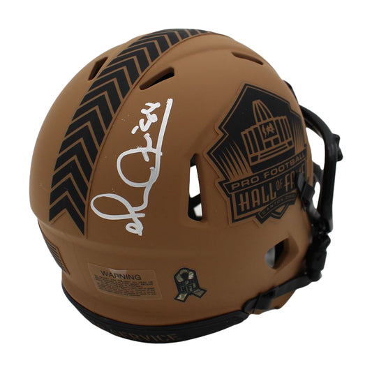 Michael "Playmaker" Irvin Autographed Hall Of Fame Salute To Service Mini Helmet