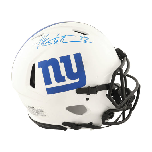 Michael Strahan Signed Giants Full-Size Authentic Lunar Eclipse Speed Helmet (Beckett)