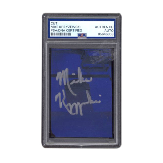 Mike Krzyzewski PSA/DNA Authentic Encapsulated Cut Signature