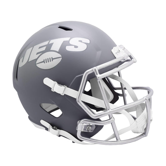 New York Jets SLATE Full Size Replica Football Helmet NFL