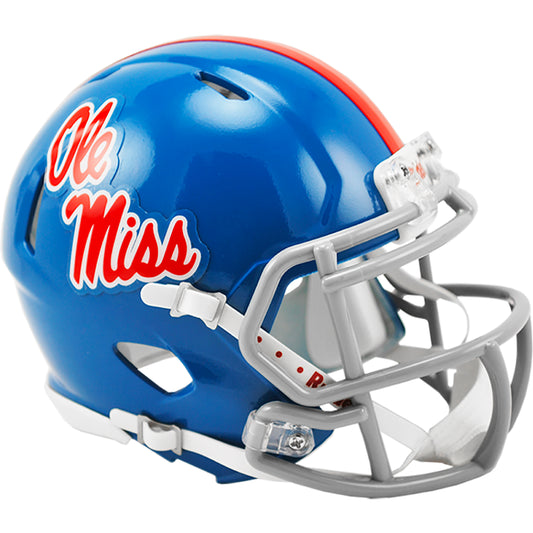 Ole Miss Rebels Riddell Speed Mini Powder Blue Football Helmet