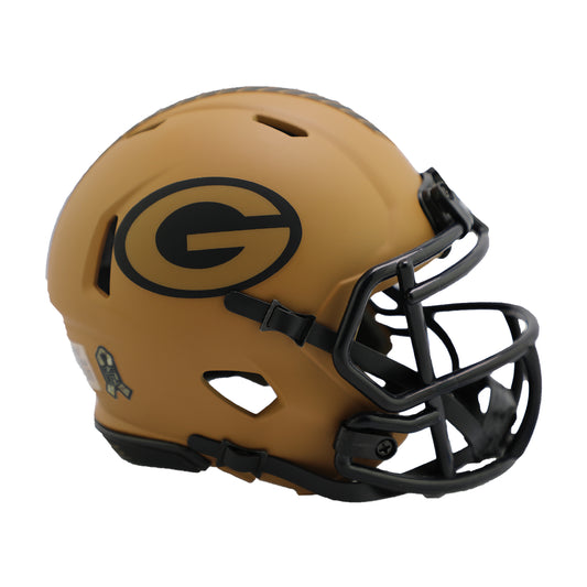 Green Bay Packers 2023 Salute to Service Riddell Speed Mini Football Helmet