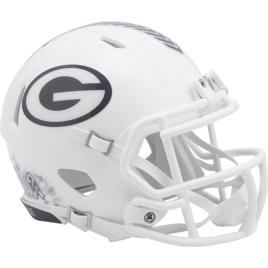 Green Bay Packers 2024 Salute to Service Riddell Speed Mini Football Helmet