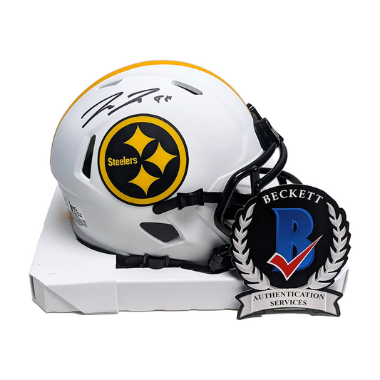 Troy Polamalu Autographed Pittsburgh Steelers Mini Helmet w/HOF - Beck –  The Jersey Source