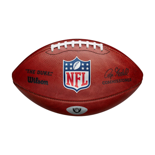 Las Vegas Raiders Official NFL Leather Game Football by Wilson