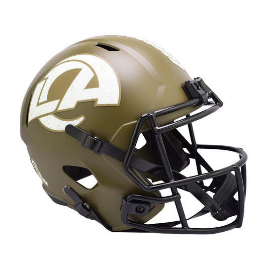 Los Angeles Rams 2022 Salute to Service Riddell Speed Replica Football Helmet