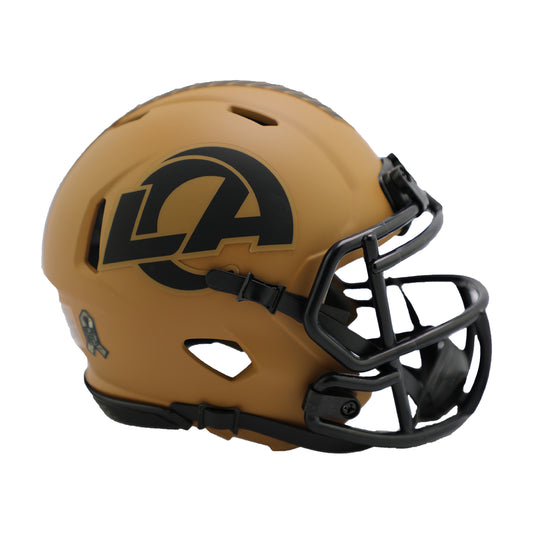 Los Angeles Rams 2023 Salute to Service Riddell Speed Mini Football Helmet