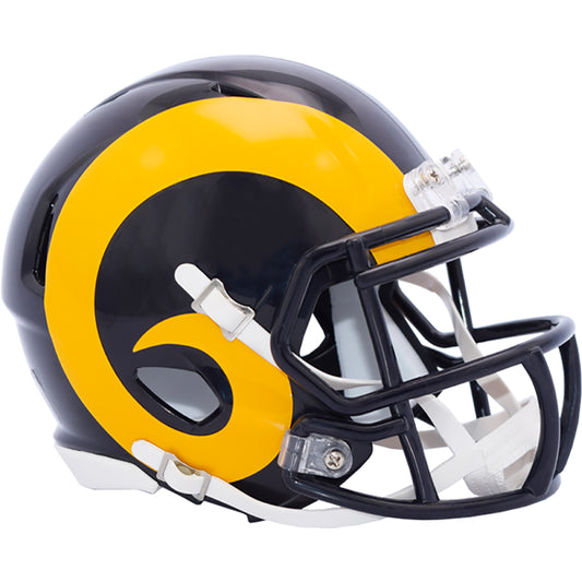 Los Angeles Rams 1981-1999 Throwback Riddell Speed Mini Football Helmet