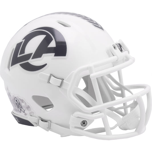 Los Angeles Rams 2024 Salute to Service Riddell Speed Mini Football Helmet