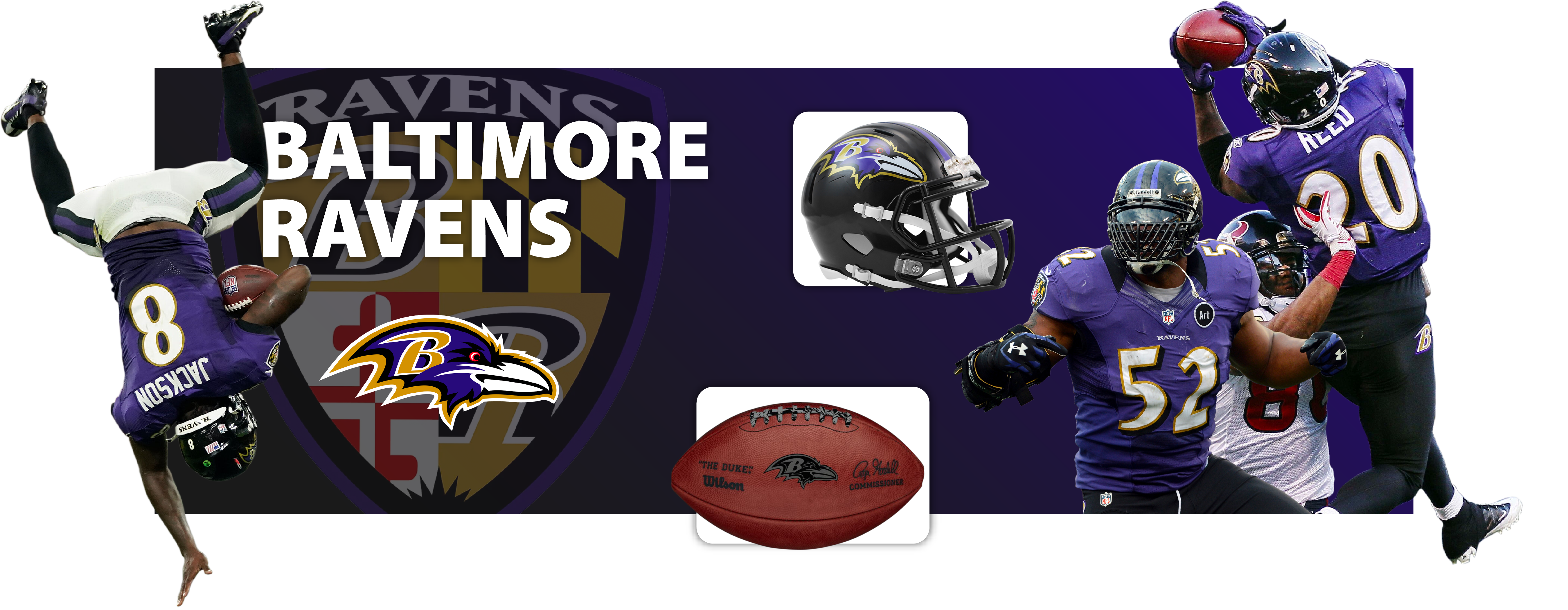 Baltimore Ravens NFL Helmet Logo Bowling Ball