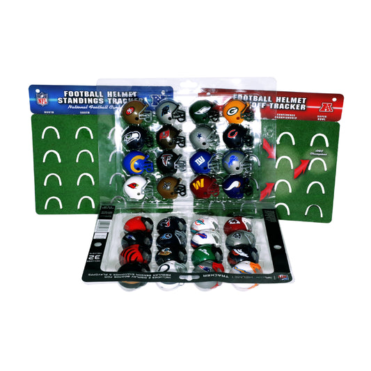 Riddell 32 Piece NFL Helmet Tracker Set - gumball size helmets - All NFL current Logo's - New 2022 Set