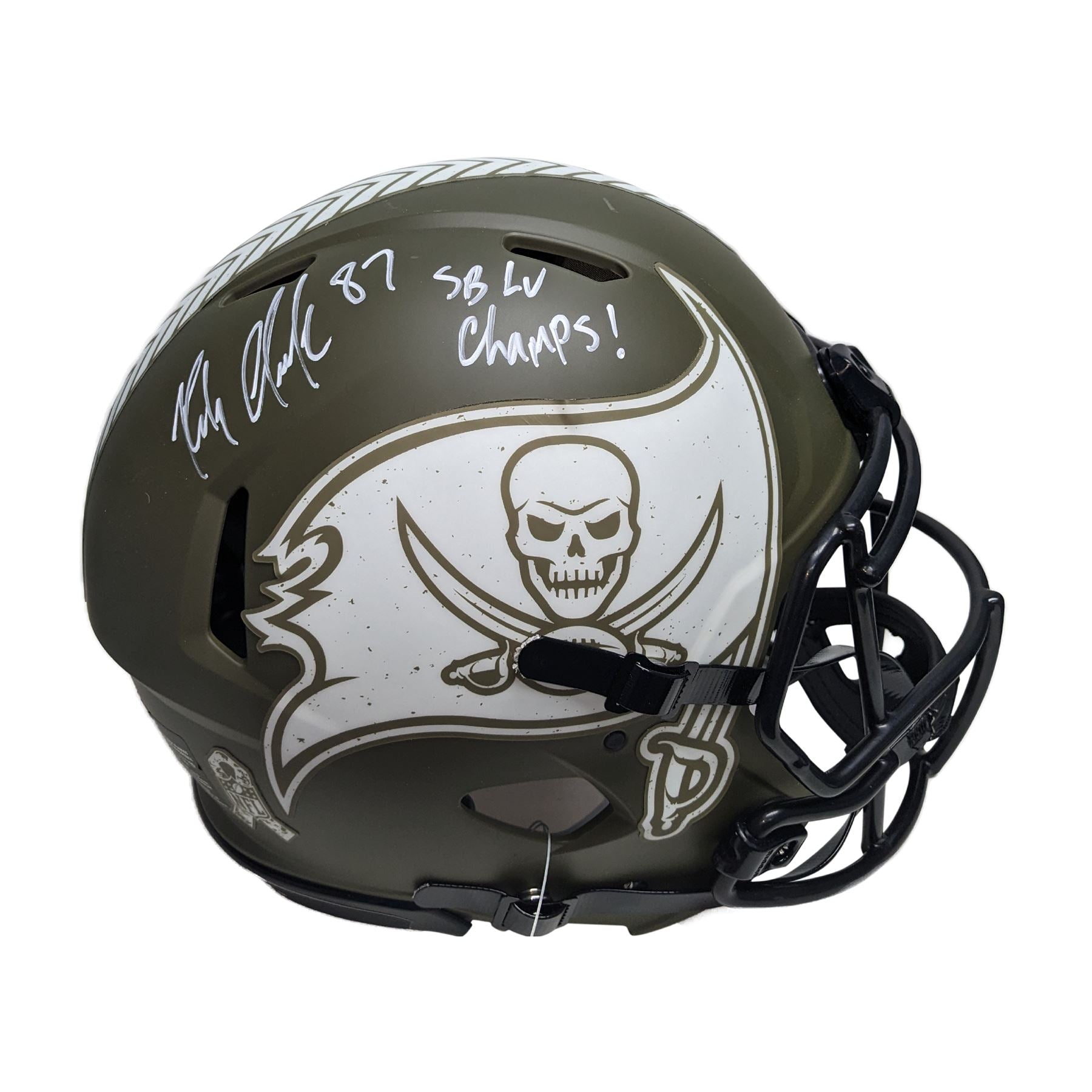 Rob Gronkowski Signed Authentic Full Size Tampa Bay Buccaneers Full Size Helmet NFL