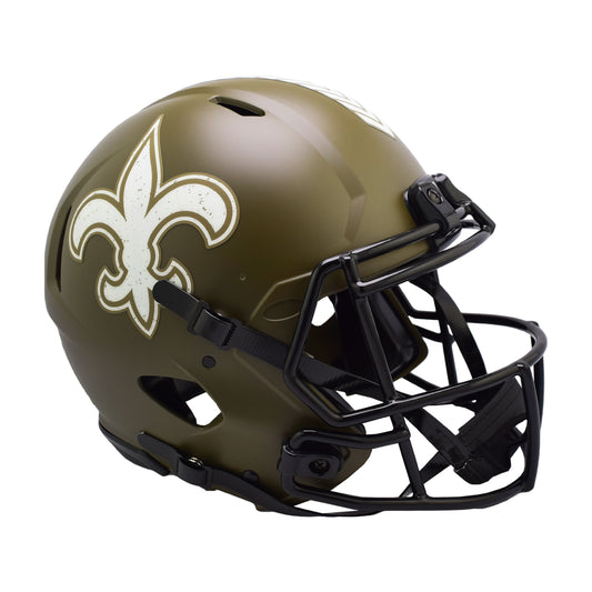 New Orleans Saints 2022 Salute to Service Riddell Speed Authentic Football Helmet