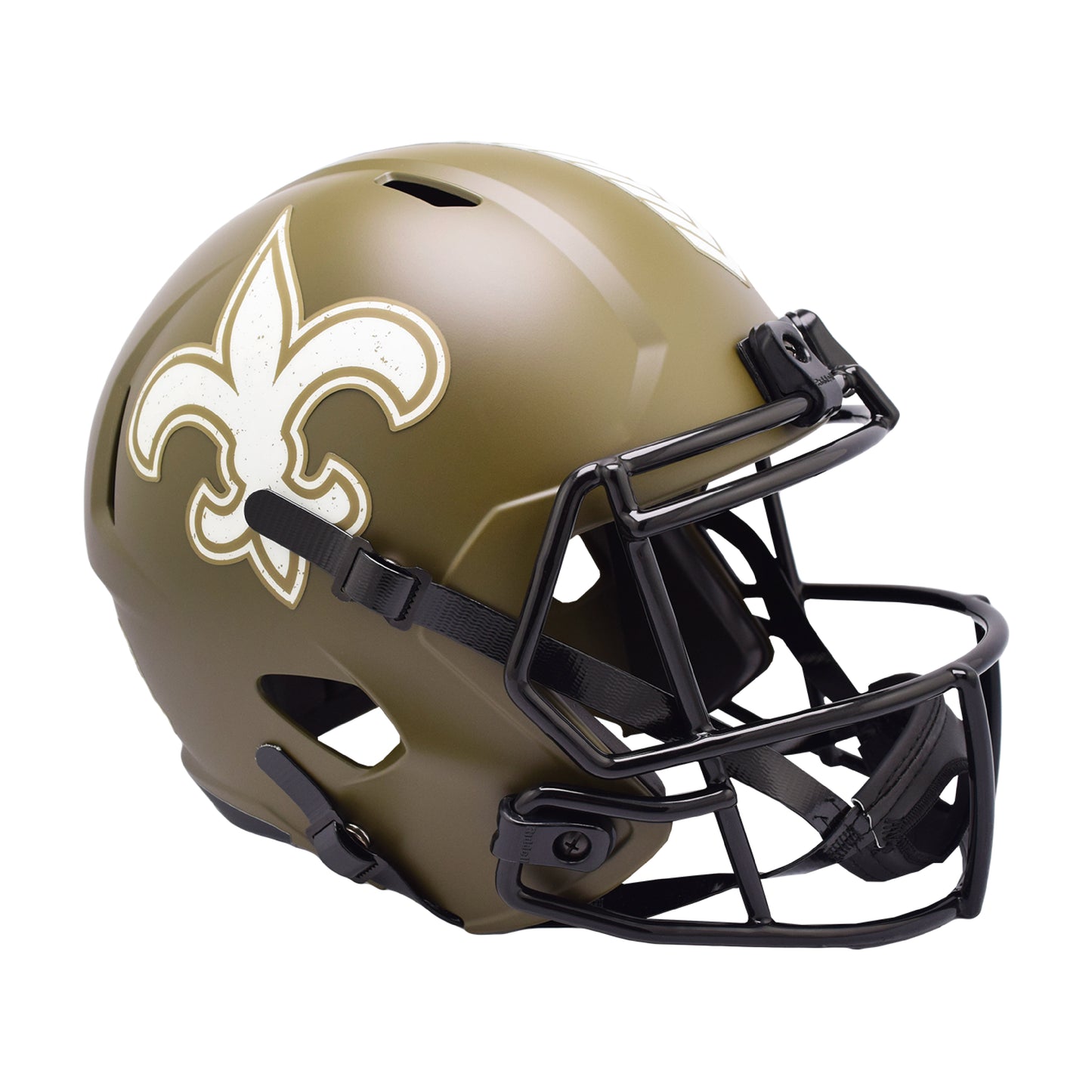 New Orleans Saints 2022 Salute to Service Riddell Speed Replica Football Helmet