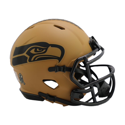 Seattle Seahawks 2023 Salute to Service Riddell Speed Mini Football Helmet