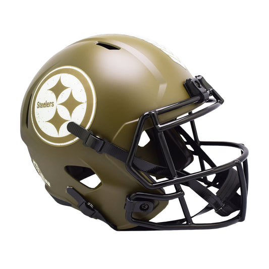 Pittsburgh Steelers 2022 Salute to Service Riddell Speed Replica Football Helmet