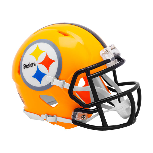 Pittsburgh Steelers Riddell Speed Mini Gold Throwback Football Helmet