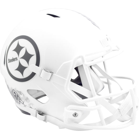 Pittsburgh Steelers 2024 Salute to Service Riddell Speed Replica Football Helmet