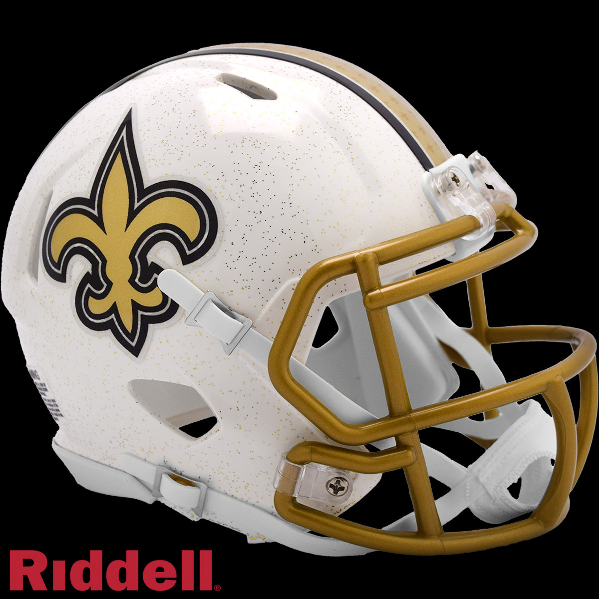 New Orleans Saints Riddell On Field Alternative 2025 Speed Mini Helmet NFL