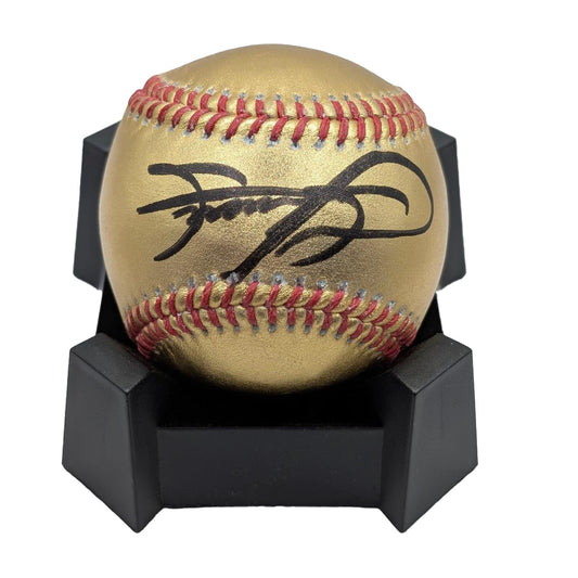 Sammy Sosa Signed Authentic Gold MLB Baseball Cubs