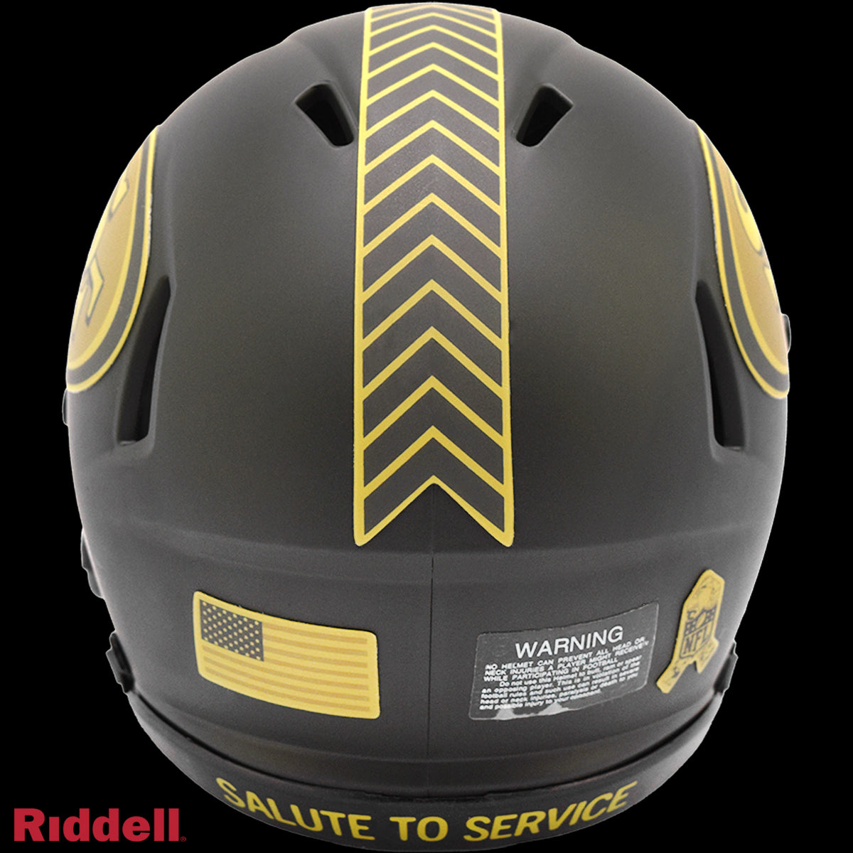 San Francisco 49ers NFL Riddell Salute To Service 2025 Mini Helmet