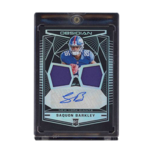 Saquon Barkley 2018 Panini Obsidian Rookie Jersey Ink /100
