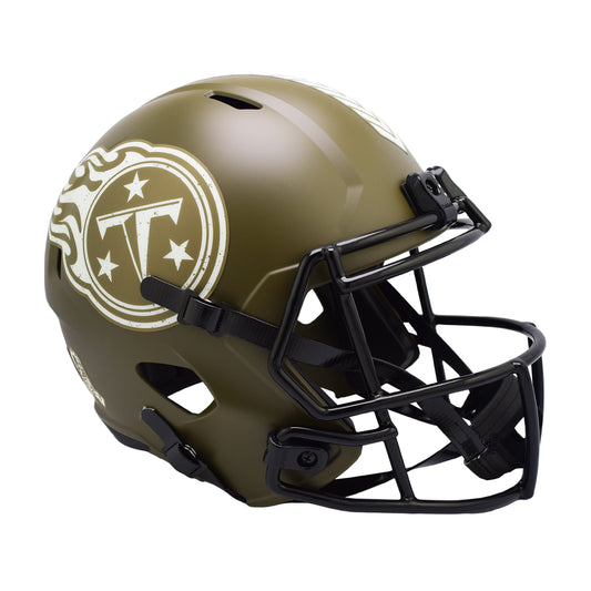 Tennessee Titans 2022 Salute to Service Riddell Speed Replica Football Helmet